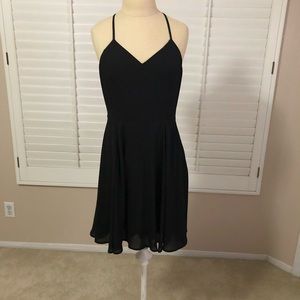 Express black dress fit and flare